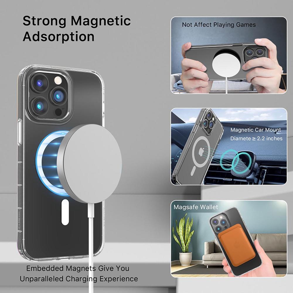 Foto 7 pulgar | Funda Mybat Mood con Magsafe para iPhone 14 Pro MaxTransparente