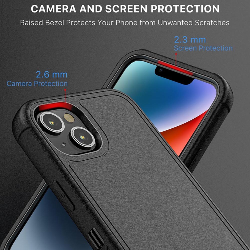 Foto 7 pulgar | Funda Mybat Maverick Clip para iPhone 14 color Negro con Mica