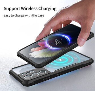 Foto 2 | Funda para Samsung A12 Case + Mica de Cristal Templado Negro