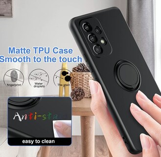 Foto 2 | Funda para Samsung A13 4g Case + Mica de Cristal Templado Negro