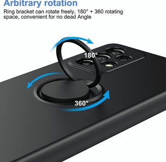 Foto 3 | Funda para Samsung A13 4g Case + Mica de Cristal Templado Negro