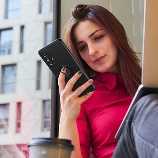 Foto 5 | Funda para Samsung A13 4g Case + Mica de Cristal Templado Negro