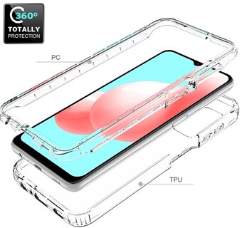Foto 2 | Funda 360 Uso Rudo Bicolor Transparente Funbu Samsung/huawei (samsung A13 4g) Color Morado