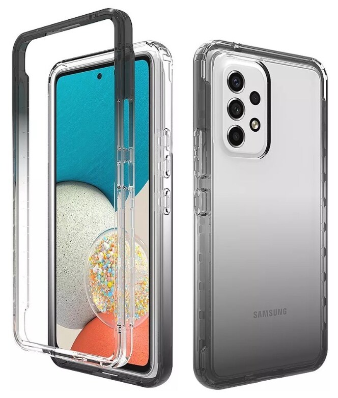 Funda 360 Uso Rudo Bicolor Transparente Funbu Samsung/huawei (samsung A53) Color Negro $451