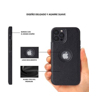 Foto 2 | Funda Funbu Tipo Piel color Negro para iPhone 11