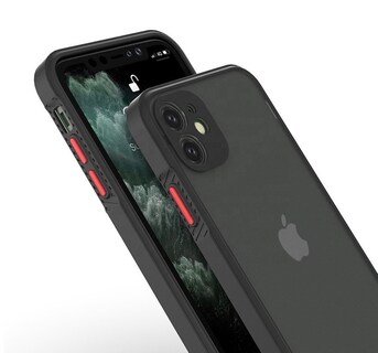 Foto 2 | Funda Compatible con IPhone 11 Funbu Protector Cámara color Negro Mate Uso Rudo