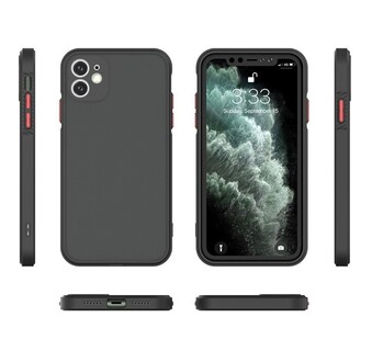 Foto 3 | Funda Compatible con IPhone 11 Funbu Protector Cámara color Negro Mate Uso Rudo