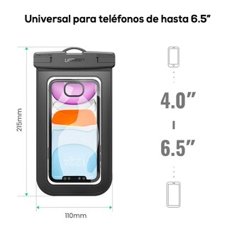 Foto 4 | Funda Ugreen Sumergible color Negro Colgante Contra Agua Universal