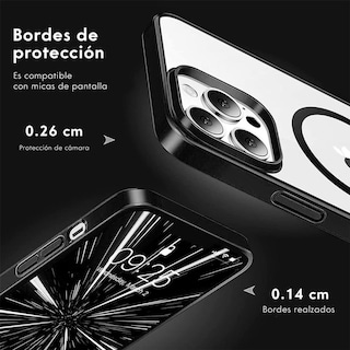 Foto 8 | Funda Magnética para iPhone 11 Pro/11 Pro Max/12 Mini/12 Pro/12 Pro Max/13 Pro/13 Pro Max