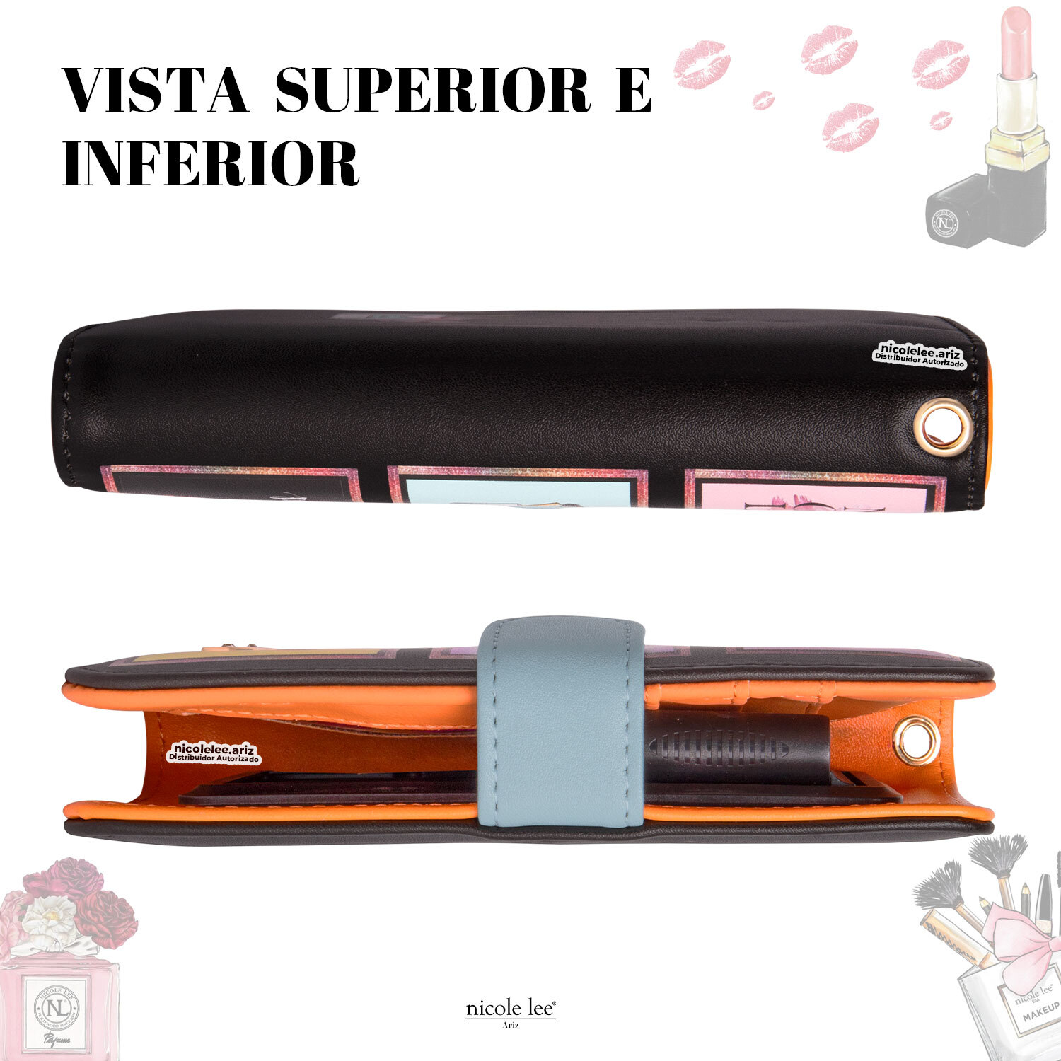 Foto 5 | Funda Universal Para Celular Marca Nicole Lee Amor Fuera Del Cuadro