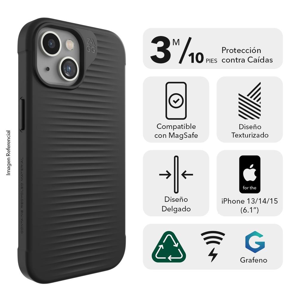 Foto 3 pulgar | Case Luxe Snap ZAGG PCR para iPhone 15 Pro Max