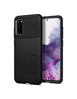 Foto 2 | Funda Spigen Galaxy S20 Negra Slim Armor