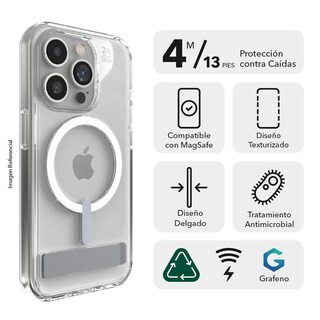 Foto 2 | Funda Zagg Crystal Palace Transparente para iPhone 15 Pro Max
