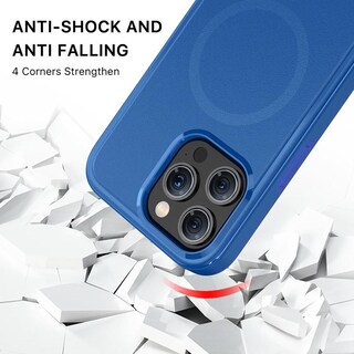 Foto 3 | Funda Mybat Fuse con Magsafe para Iphone 15 Pro Max Azul