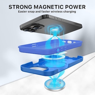 Foto 4 | Funda Mybat Fuse con Magsafe para Iphone 15 Pro Max Azul