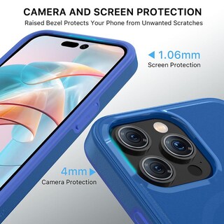 Foto 5 | Funda Mybat Fuse con Magsafe para Iphone 15 Pro Max Azul
