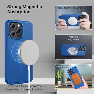 Foto 6 | Funda Mybat Fuse con Magsafe para Iphone 15 Pro Max Azul