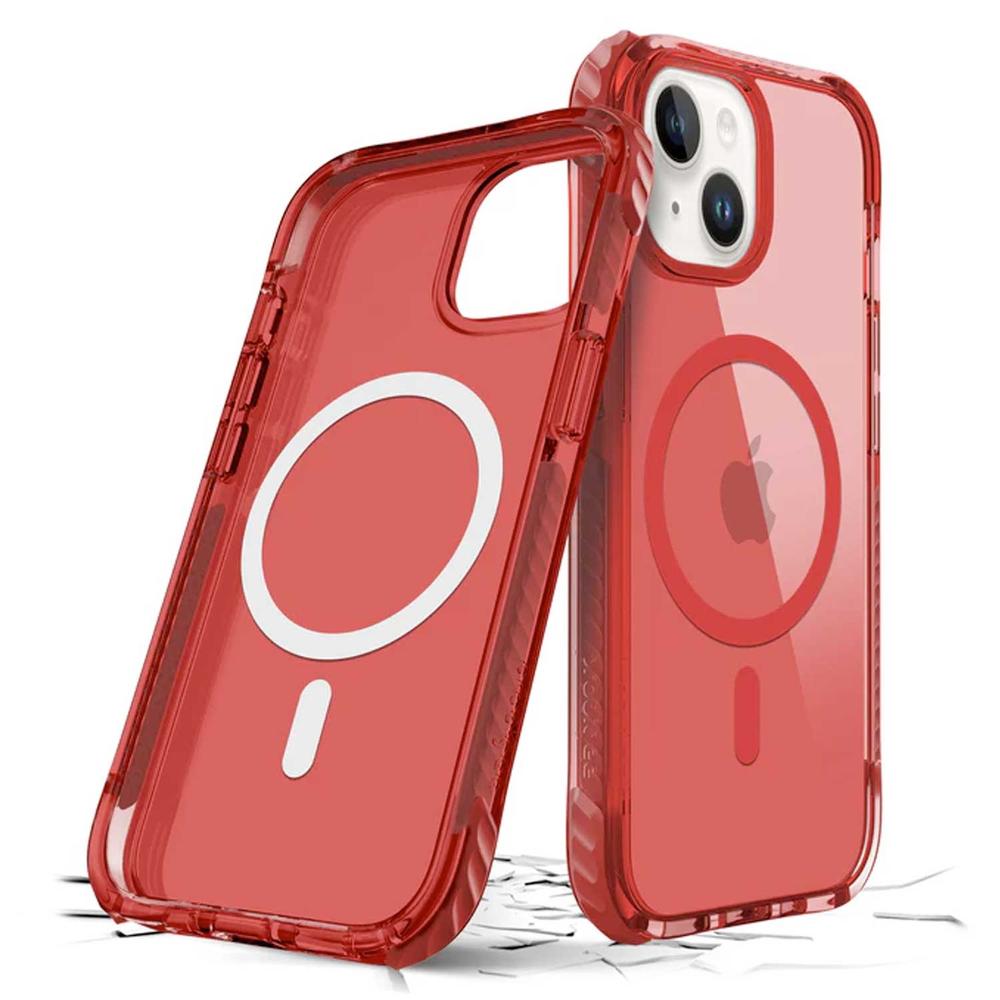 Foto 3 pulgar | Funda Prodigee Safetee Neo Magsafe para iPhone 15 Rojo