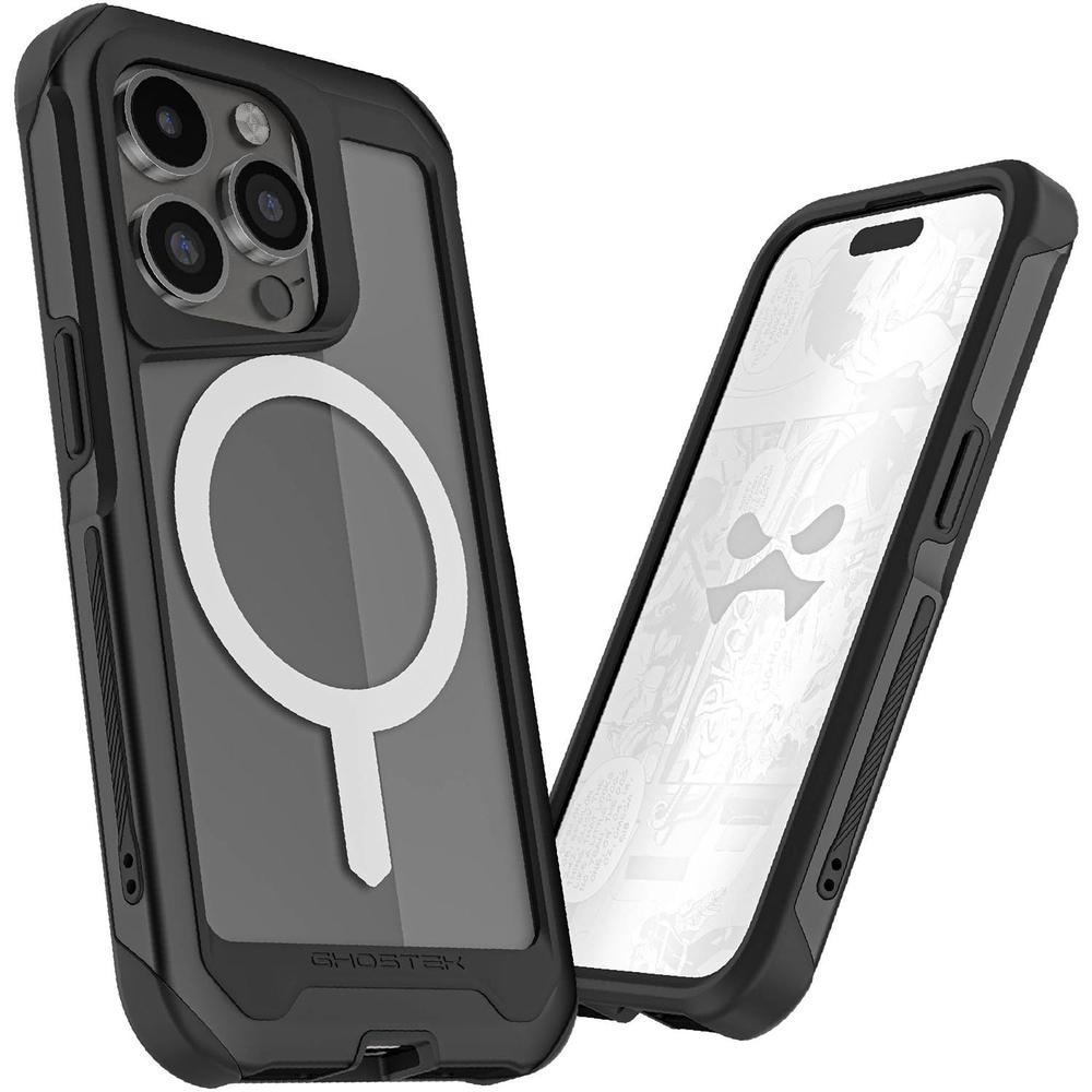 Funda Ghostek Atomic para IPhone 15 Pro Aluminio Negra Transp Magsafe $971