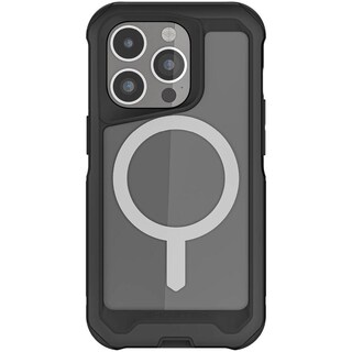 Foto 2 | Funda Ghostek Atomic para IPhone 15 Pro Aluminio Negra Transp Magsafe