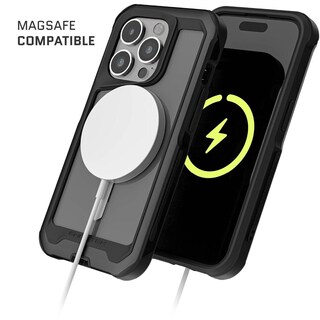 Foto 5 | Funda Ghostek Atomic para IPhone 15 Pro Aluminio Negra Transp Magsafe