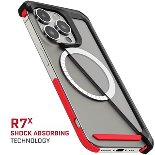 Foto 6 | Funda Ghostek Atomic para IPhone 15 Pro Aluminio Negra Transp Magsafe
