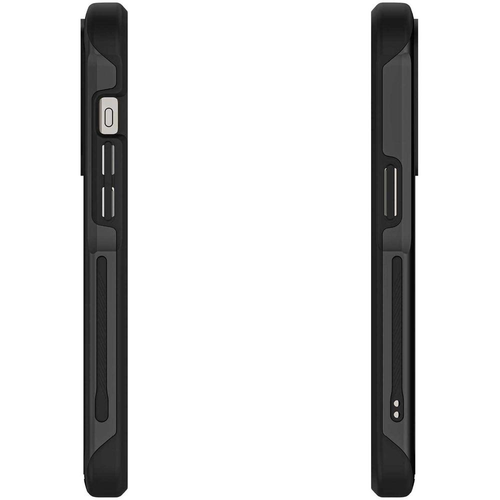 Foto 9 pulgar | Funda Ghostek Atomic para IPhone 15 Pro Aluminio Negra Transp Magsafe
