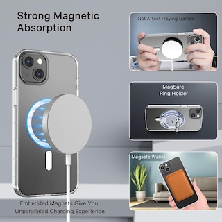 Foto 5 | Funda Mybat Mood con Magsafe para iPhone 15 Plus Transparente