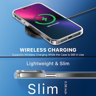 Foto 5 | Funda Mybat Gummy para iPhone 15 Pro Transparente