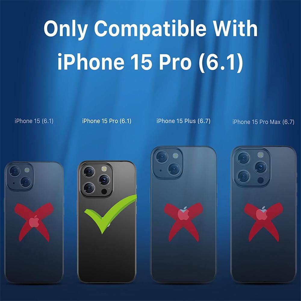 Foto 4 | Funda Mybat con Magsafe color Negro para iPhone 15 Pro