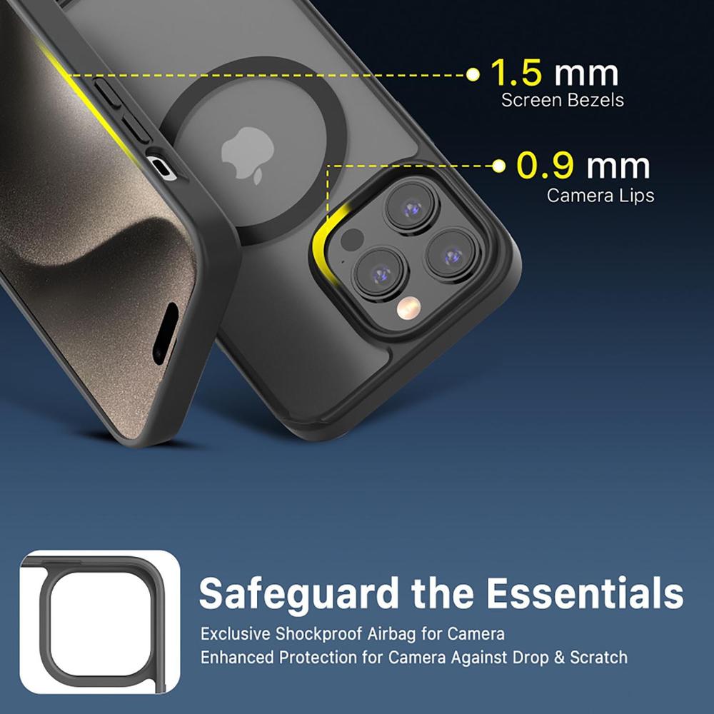 Foto 6 | Funda Mybat con Magsafe color Negro para iPhone 15 Pro