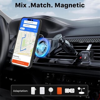 Foto 7 | Funda Mybat con Magsafe color Negro para iPhone 15 Pro