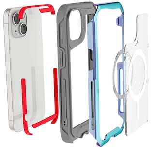 Foto 3 | Funda Ghostek Atomic para IPhone 15 Plus Aluminio Prismatic Transp Magsafe
