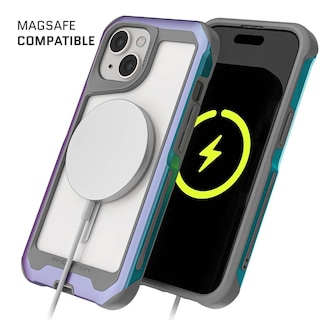 Foto 4 | Funda Ghostek Atomic para IPhone 15 Plus Aluminio Prismatic Transp Magsafe