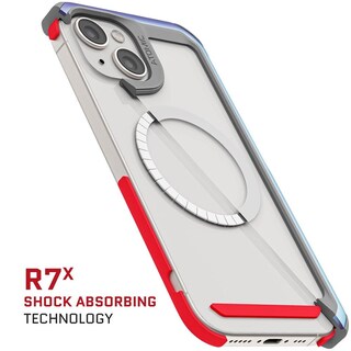 Foto 8 | Funda Ghostek Atomic para IPhone 15 Plus Aluminio Prismatic Transp Magsafe