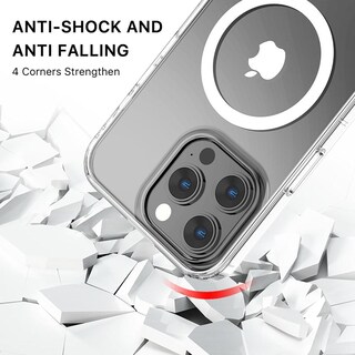 Foto 3 | Funda Mybat Mood con Magsafe para iPhone 15 Pro Max Transparente