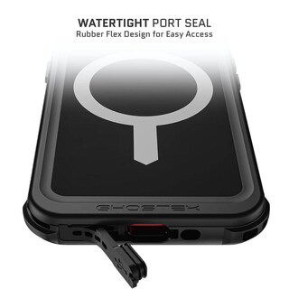 Foto 7 | Funda Ghostek Nautical Clip para IPhone 15 Negra Magsafe Contra Agua