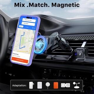 Foto 8 | Funda Mybat con Magsafe color Violeta para iPhone 15 Pro