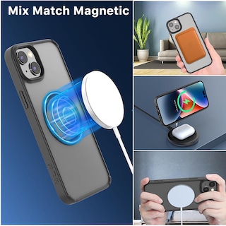 Foto 3 | Funda Mybat con Magsafe color Negro para iPhone 15 Plus