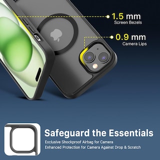 Foto 6 | Funda Mybat con Magsafe color Negro para iPhone 15 Plus