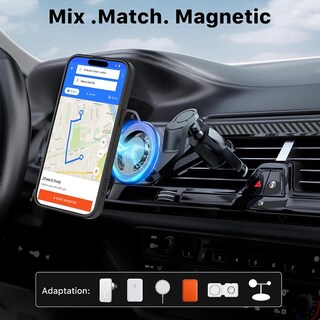 Foto 7 | Funda Mybat con Magsafe color Negro para iPhone 15 Plus