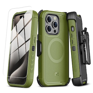 Foto 1 | Funda Mybat con Magsafe color Verde para iPhone 15 Pro Max