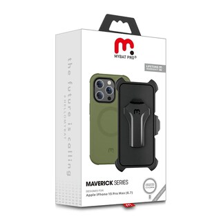 Foto 2 | Funda Mybat con Magsafe color Verde para iPhone 15 Pro Max
