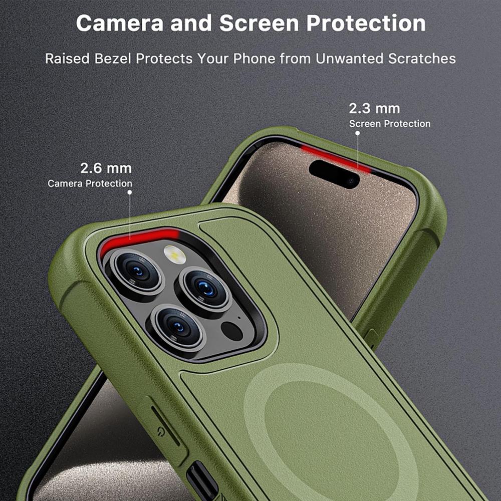 Foto 6 | Funda Mybat con Magsafe color Verde para iPhone 15 Pro Max