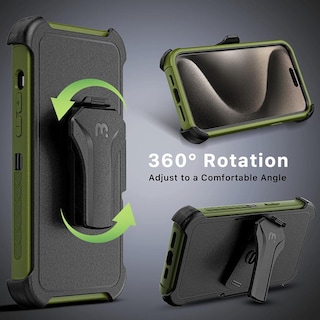 Foto 7 | Funda Mybat con Magsafe color Verde para iPhone 15 Pro Max