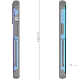 Foto 6 | Funda Ghostek Atomic para IPhone 15 Aluminio Prismatic Transp Magsafe