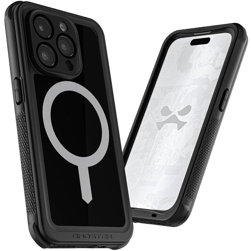 Foto 4 pulgar | Funda Ghostek Nautical Clip para IPhone 15 Pro Negra Magsafe Contra Agua