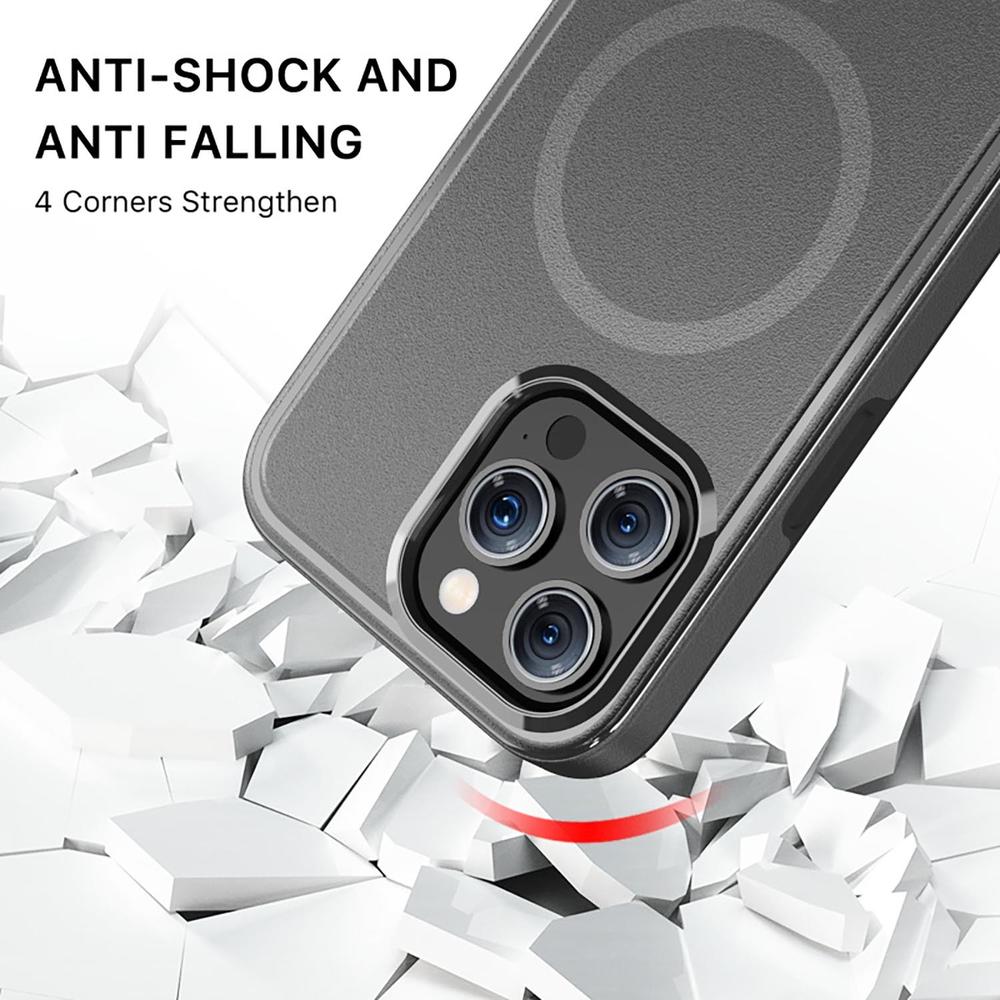 Foto 4 pulgar | Funda Mybat con Magsafe para Iphone 15 Pro Max Negra