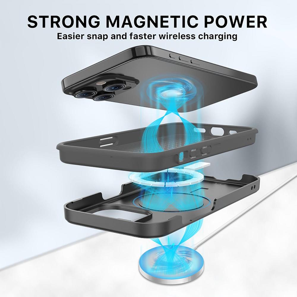 Foto 5 pulgar | Funda Mybat con Magsafe para Iphone 15 Pro Max Negra