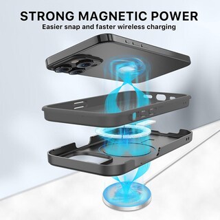 Foto 4 | Funda Mybat con Magsafe para Iphone 15 Pro Max Negra